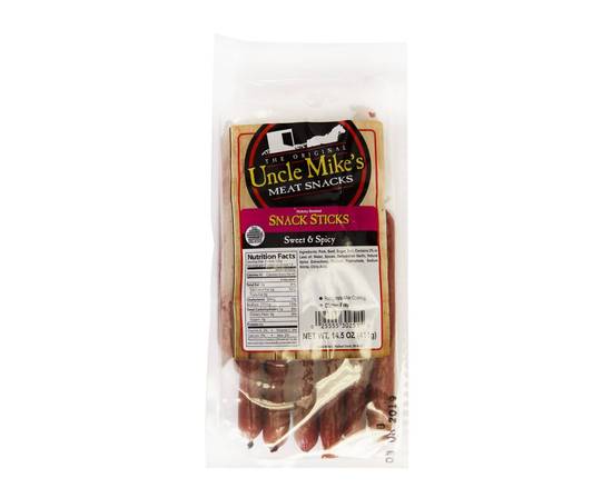 Order Uncle Mike's BEEF STICKS - SWEET & SPICY 14.5oz food online from Darn Cheap Discounts store, Hartville on bringmethat.com
