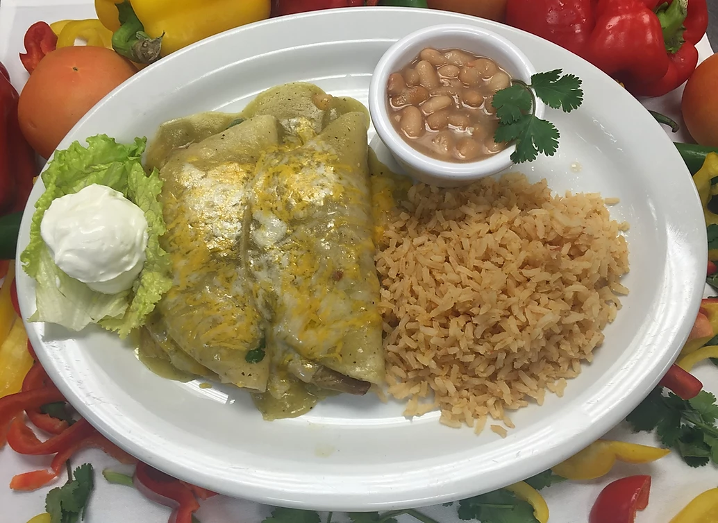 Order Enchiladas Popeye food online from Mauricio Grill & Cantina store, Bakersfield on bringmethat.com