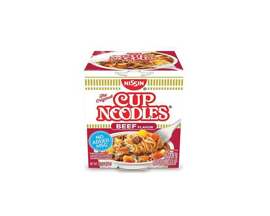Order Cup o Noodles Beef 2.25oz food online from Chevron Extramile store, Granada Hills on bringmethat.com