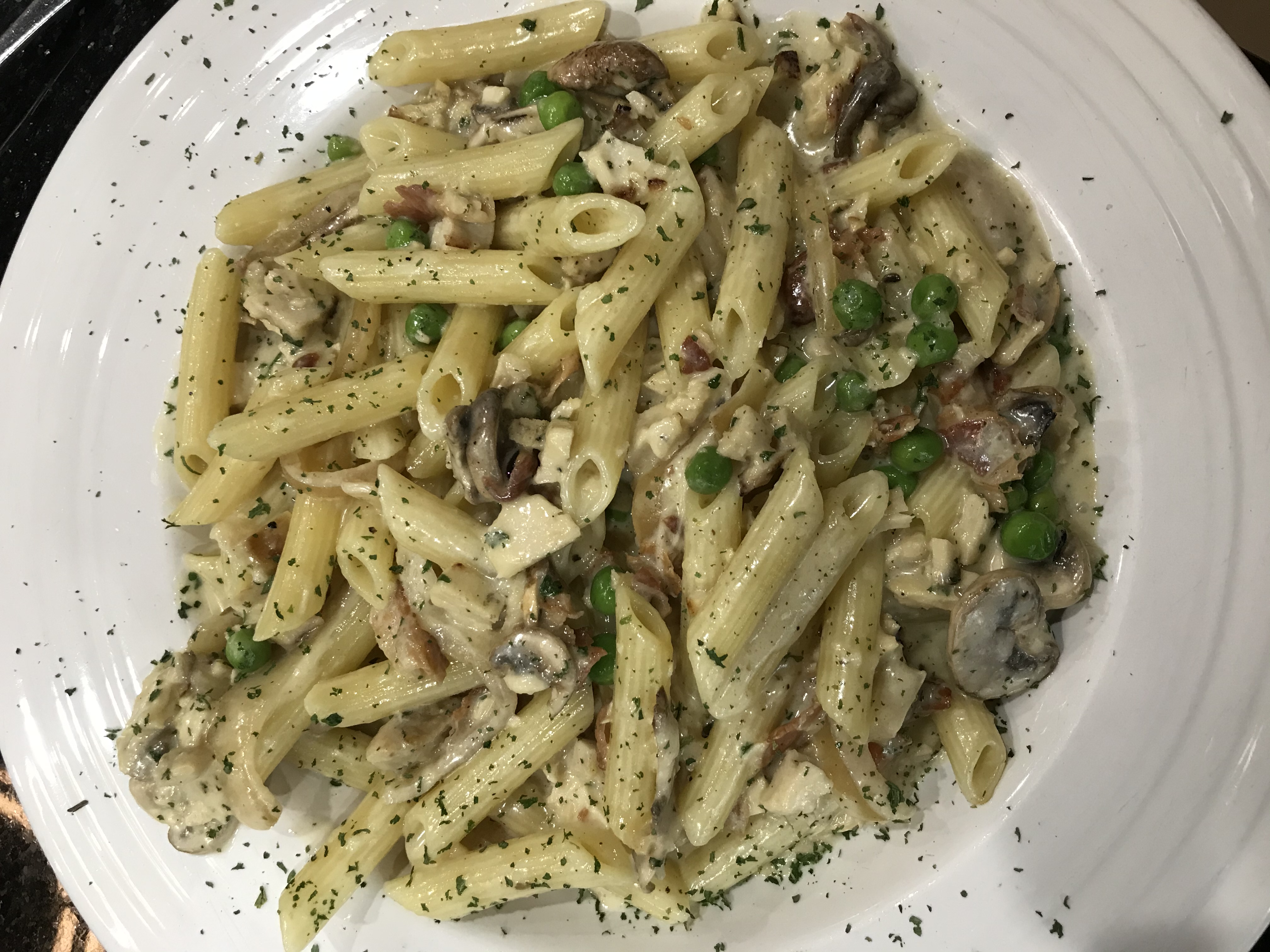 Order Penne Carbonara food online from Marsigliano's Pizzeria & More store, Las Vegas on bringmethat.com