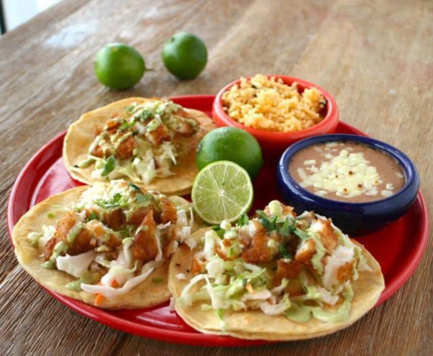 Order Baja Fish Tacos food online from Las Margaritas of Canal store, Canal Winchester on bringmethat.com