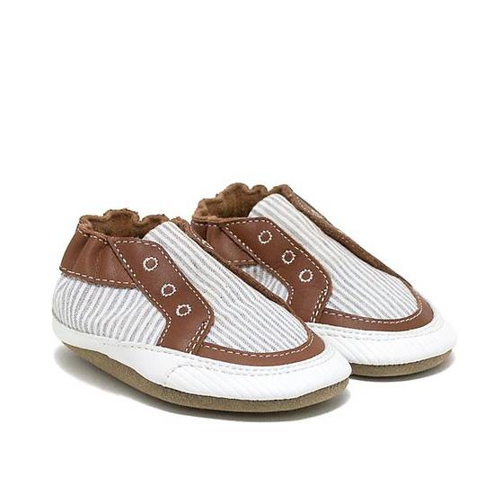 Order Robeez® Size 18-24M Stylish Steve Sneaker in Grey food online from Bed Bath &Amp; Beyond store, Chico on bringmethat.com