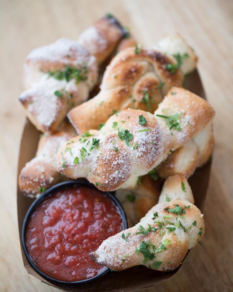 Order Savory Roasted Garlic Knots food online from We The Pizza store, Arlington on bringmethat.com
