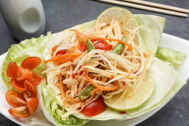 Order Vegan Papaya Salad food online from Sukhothai store, New Orleans on bringmethat.com