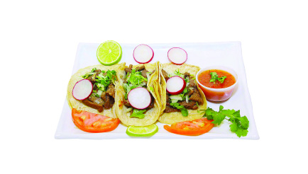 Order 16. Tacos Mexicanos food online from El Chapin 2 store, Trenton on bringmethat.com