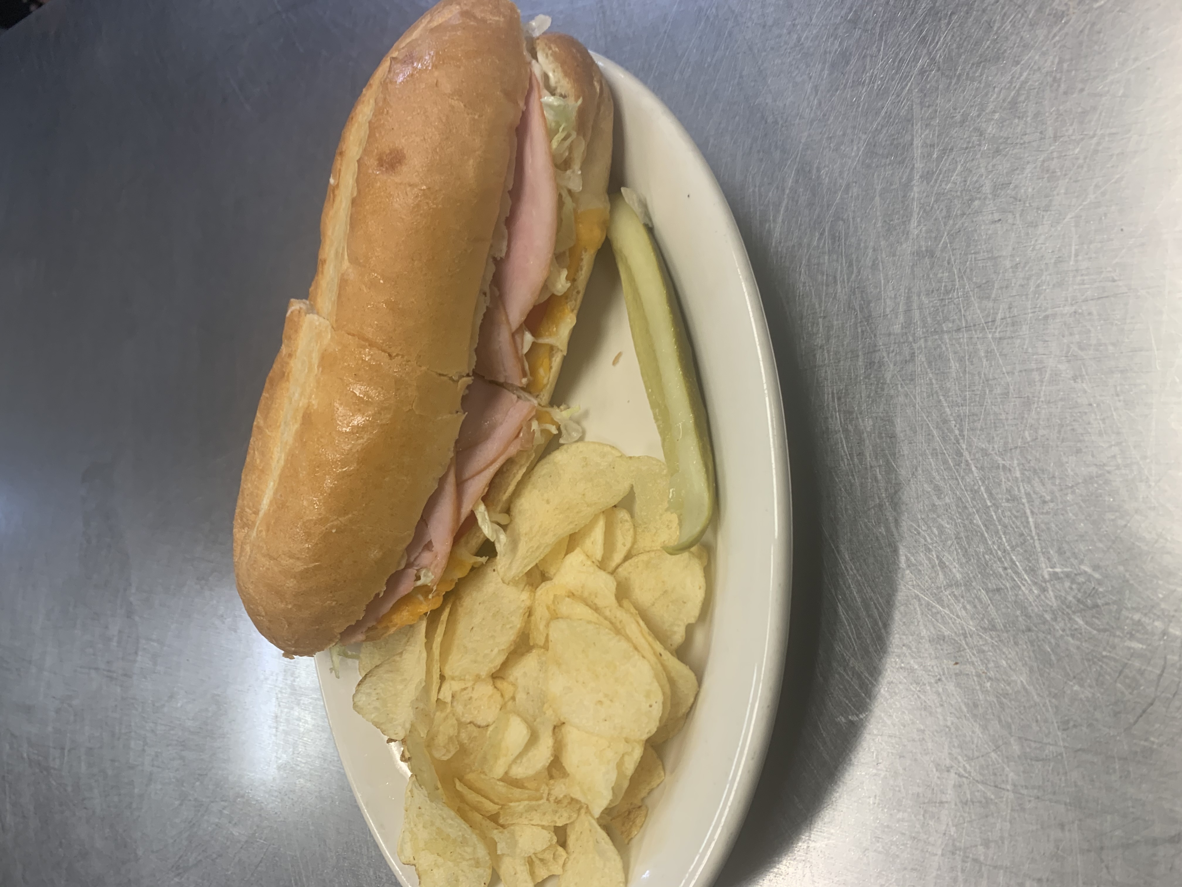 Order Hot Ham and Cheese Sandwich food online from In Out Pizza store, Morristown on bringmethat.com