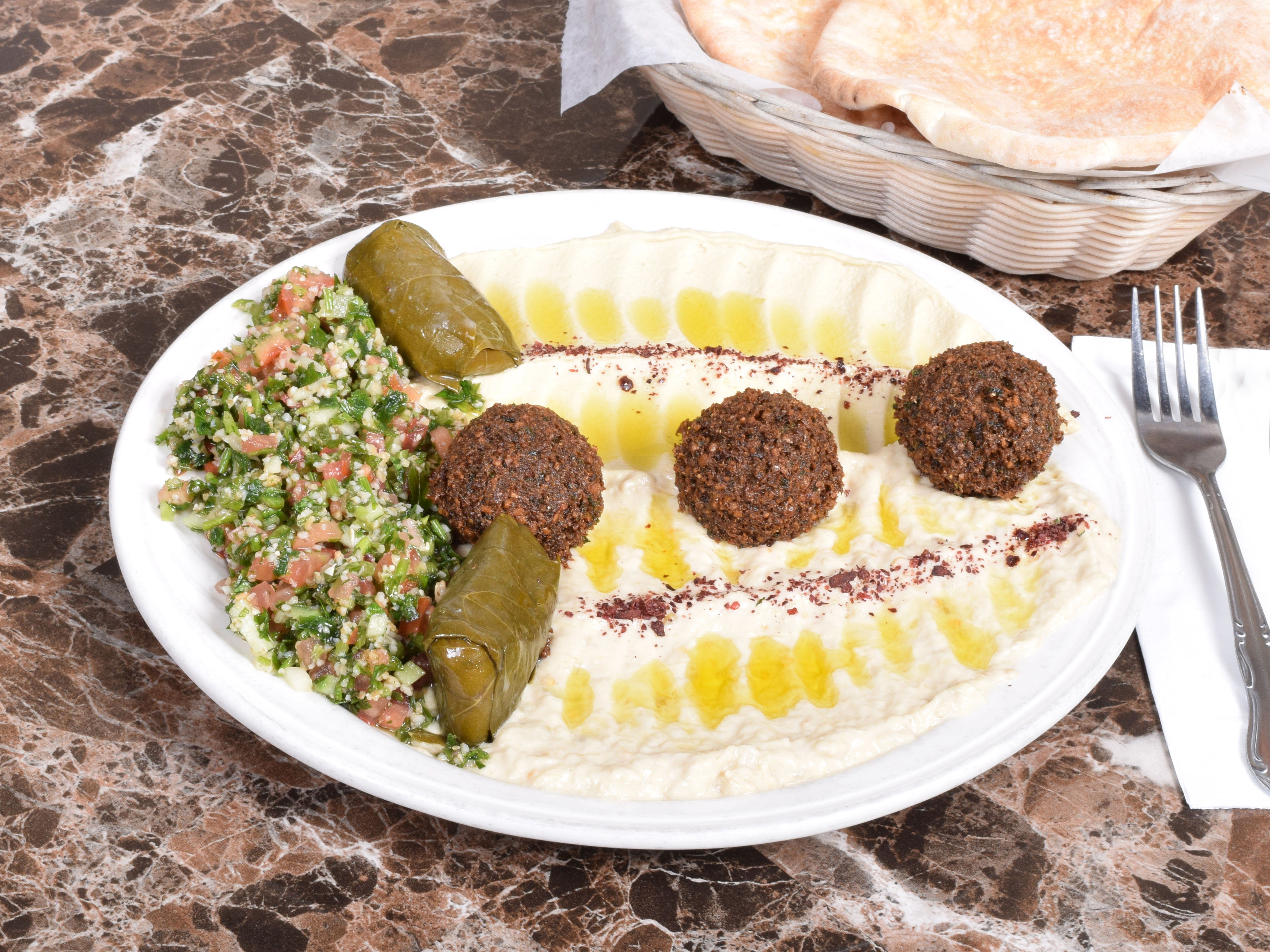Order Middle Eastern Platter food online from Grill House of Yonkers store, Yonkers on bringmethat.com