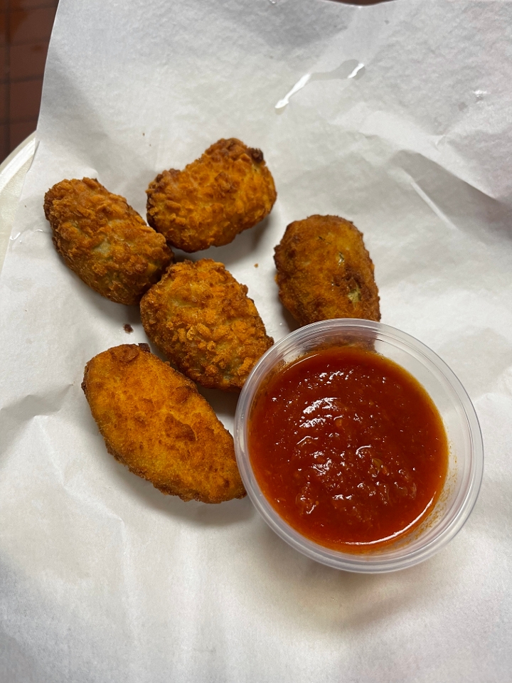 Order Jalepeno Poppers (5) food online from New York J and P Pizza store, Mount Airy on bringmethat.com