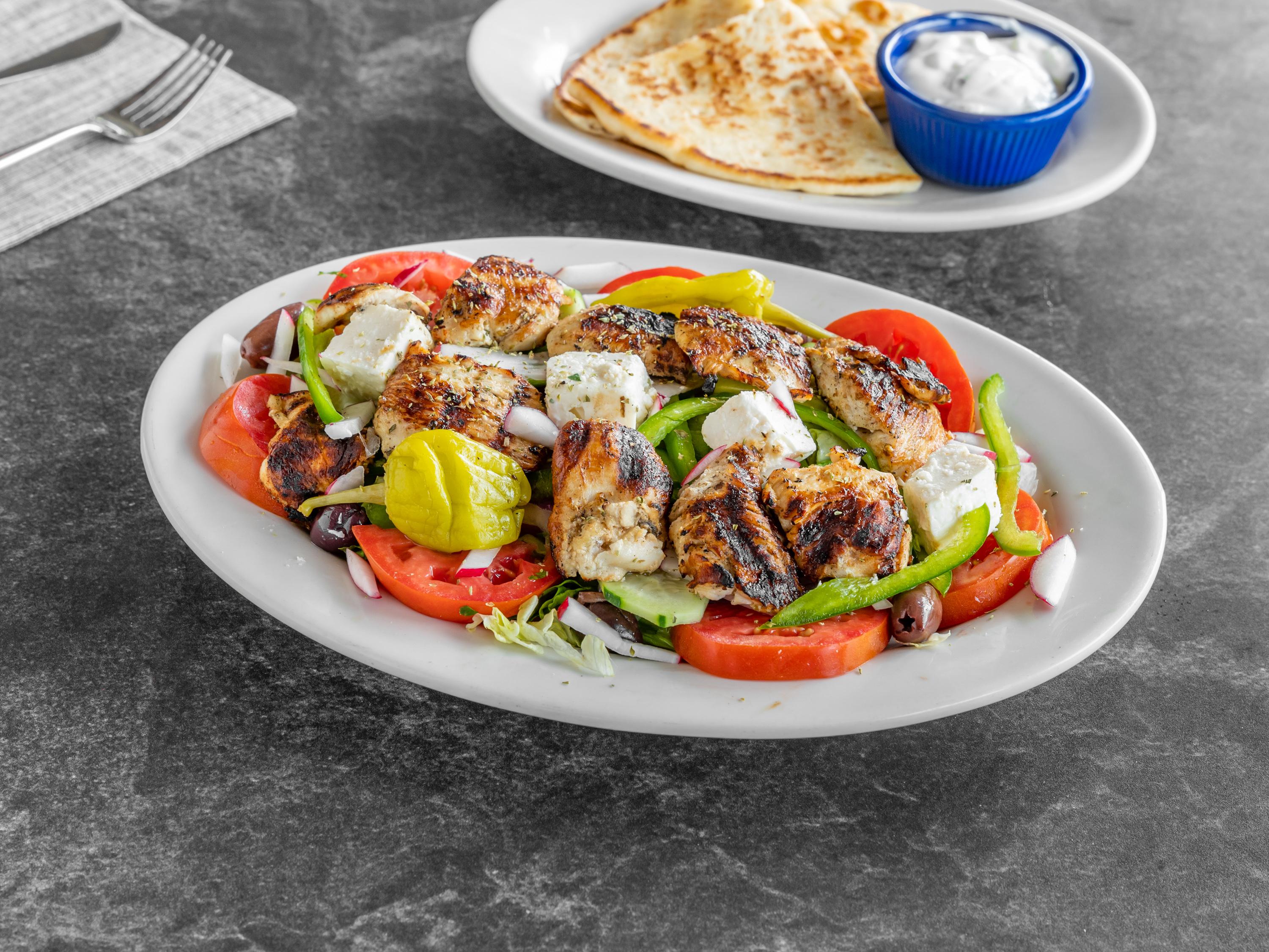 Order Grilled Chicken Greek Salad food online from Gyro Corner store, Flushing on bringmethat.com