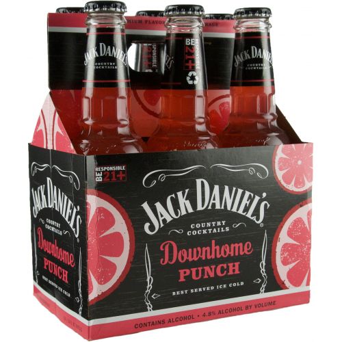 Order Jack Daneil Country Cocktails Down Home Punch 6 Pack Bottle 10 oz. food online from G & G Liquors store, Lawndale on bringmethat.com