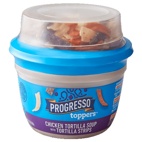 Order Progresso Toppers Chicken Tortilla Soup with Tortilla Chips 12.2oz food online from 7-Eleven store, Chagrin Falls on bringmethat.com