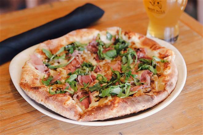 Order Prosciutto Pizza food online from Iron Hill Brewery & Restaurant store, Greenville on bringmethat.com