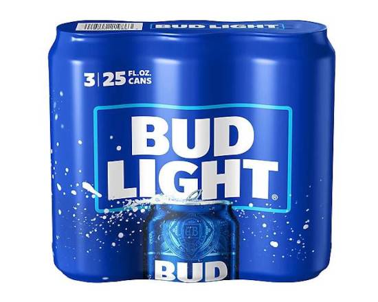 Order Bud Light, 3pk-25oz can beer (4.2% ABV) food online from Fastrip store, Bakersfield on bringmethat.com