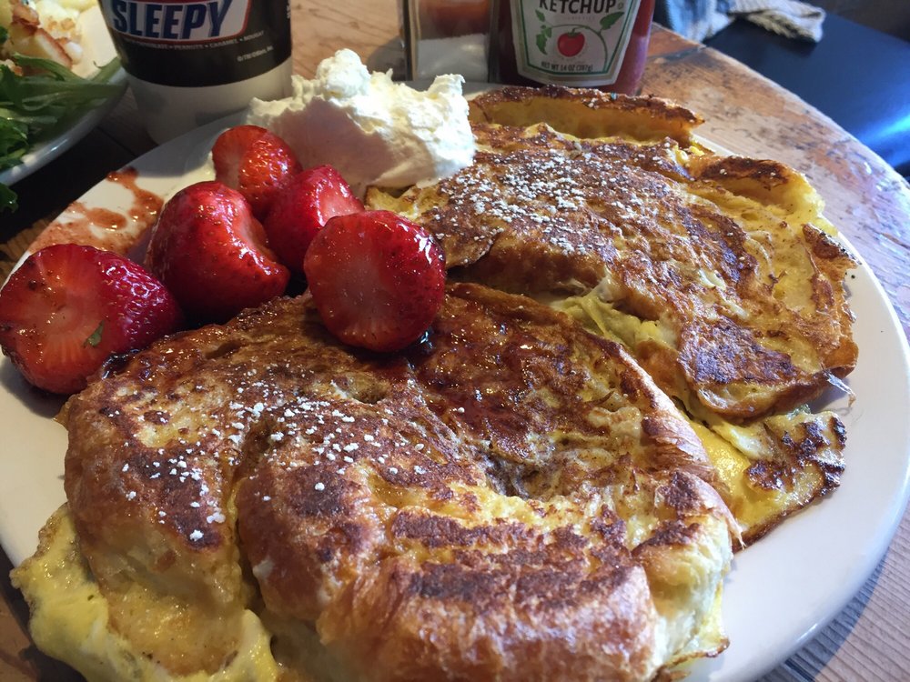 Order Croissant French Toast  food online from Higher Grounds Coffee Shop store, San Francisco on bringmethat.com