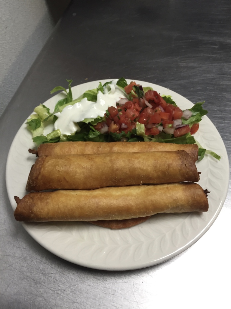 Order Grilled Vegetable Flautas food online from Habanero cafe mexican grill store, Brooklyn on bringmethat.com