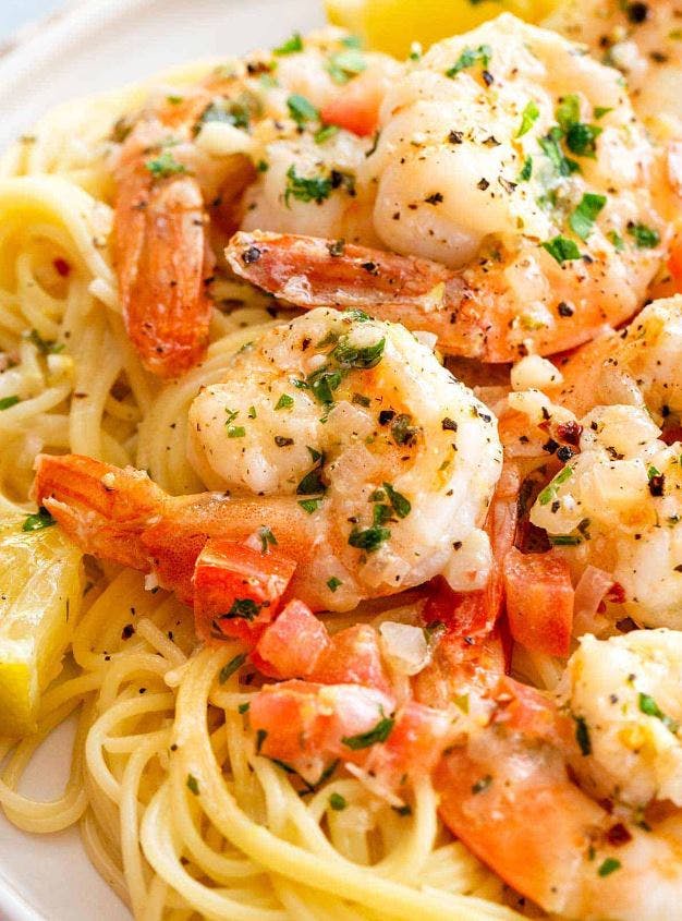 Order Shrimp Scampi - Entree food online from Lunetta pizza store, New York on bringmethat.com