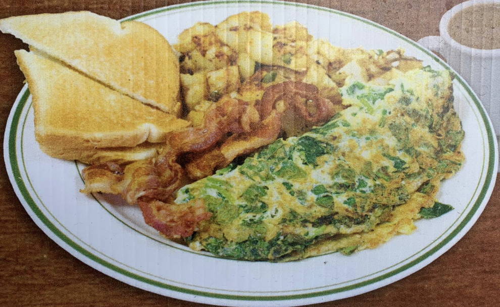 Order Spinach Omelette food online from Mr. Mario store, College Point on bringmethat.com
