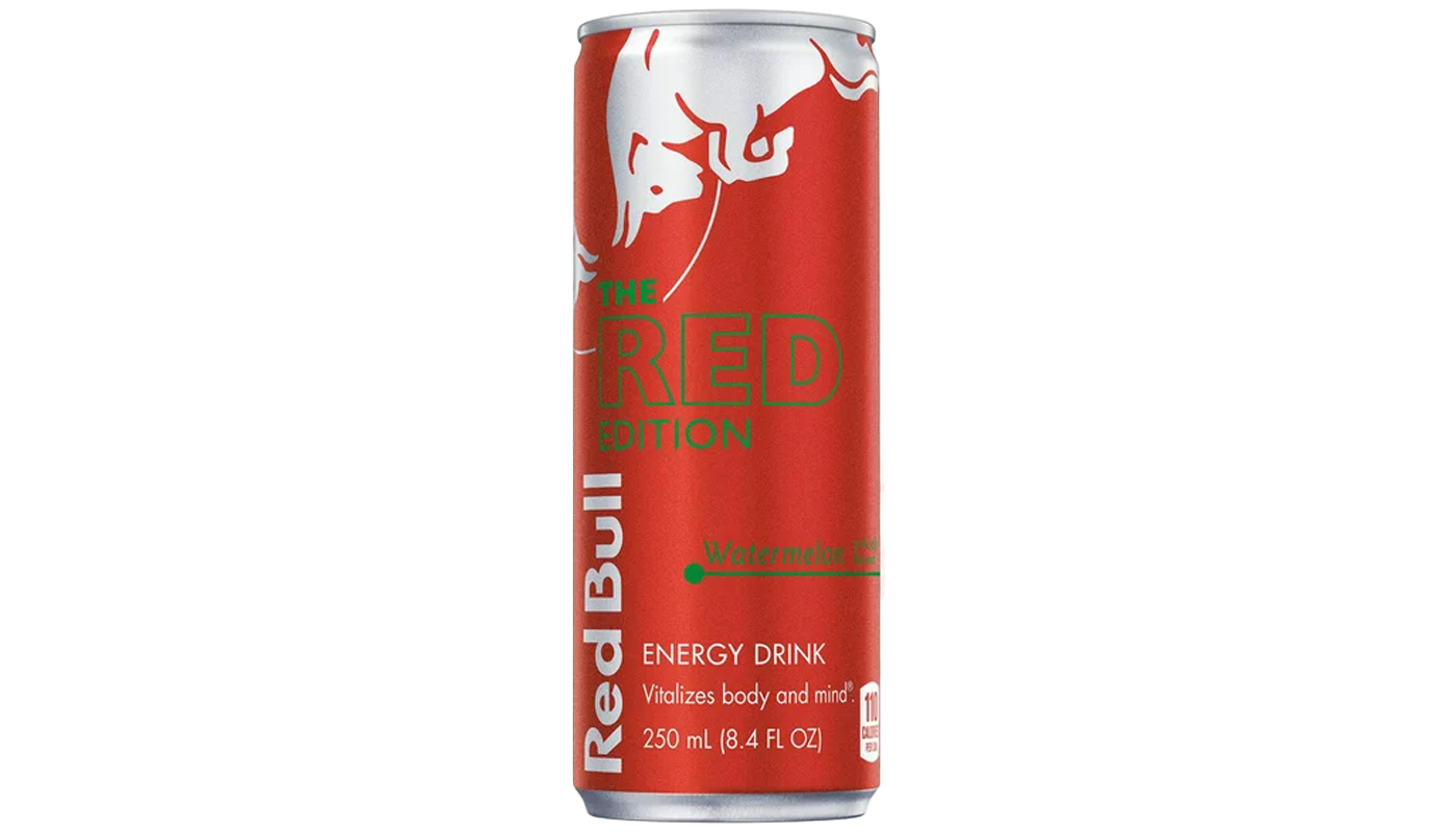 Order Red Bull Watermelon 8.4oz food online from Extramile store, San Diego on bringmethat.com