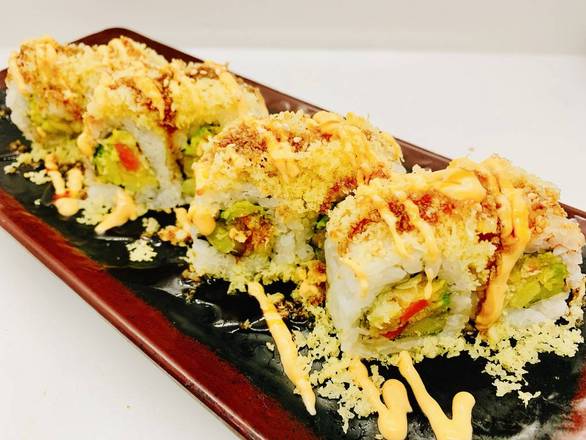 Order Vegetable Crunch Roll (8 pcs) food online from Narumi Sushi store, Lemon Grove on bringmethat.com