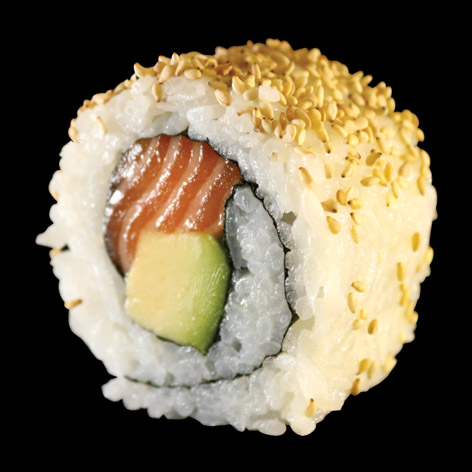 Order Salmon Avocado Roll (8pcs) food online from Sushi Gogo store, Oakland on bringmethat.com