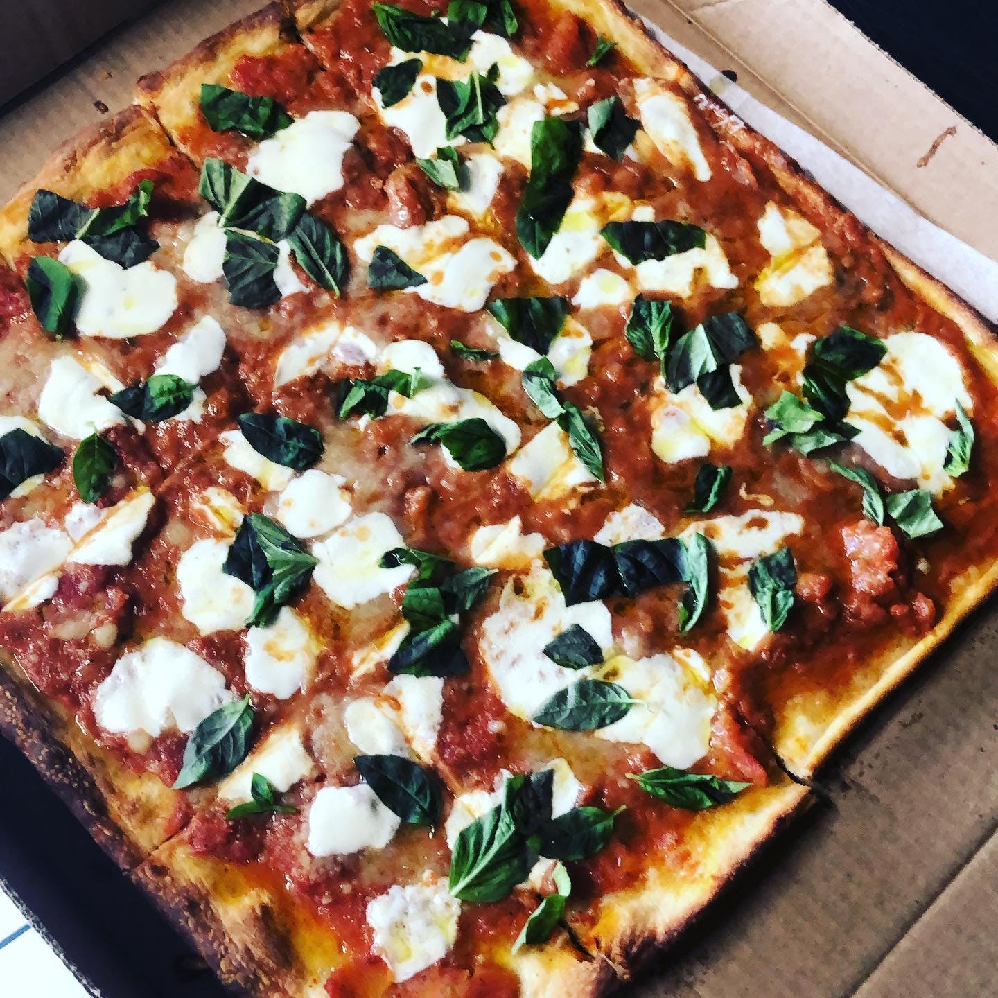 Order Grandma's Brooklyn Pizza - Large 16" food online from Arosso store, Fairless Hills on bringmethat.com