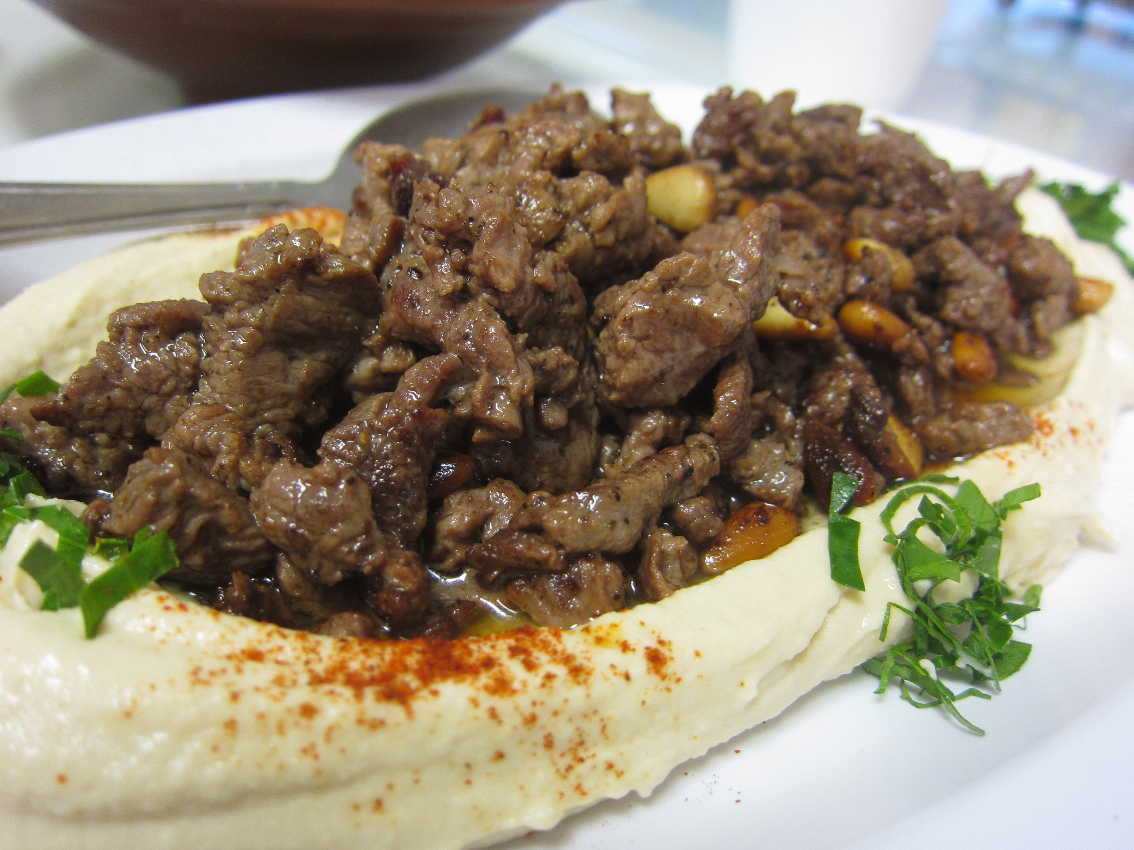 Order Hummus with Meat food online from Salam store, Chicago on bringmethat.com