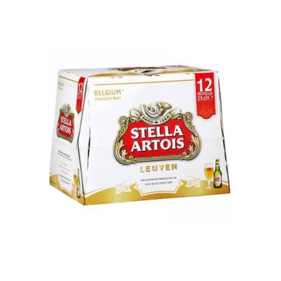 Order Stella Artois 12 bottles | 5% abv food online from Pink Dot store, Chino Hills on bringmethat.com