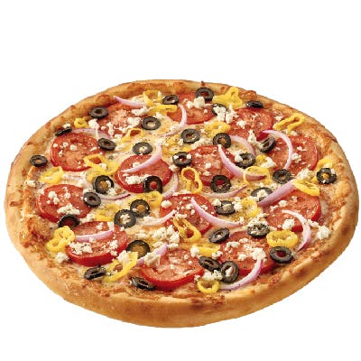 Order Greek Pizza - Small 10'' food online from Cottage Inn Pizza store, Mt Pleasant on bringmethat.com