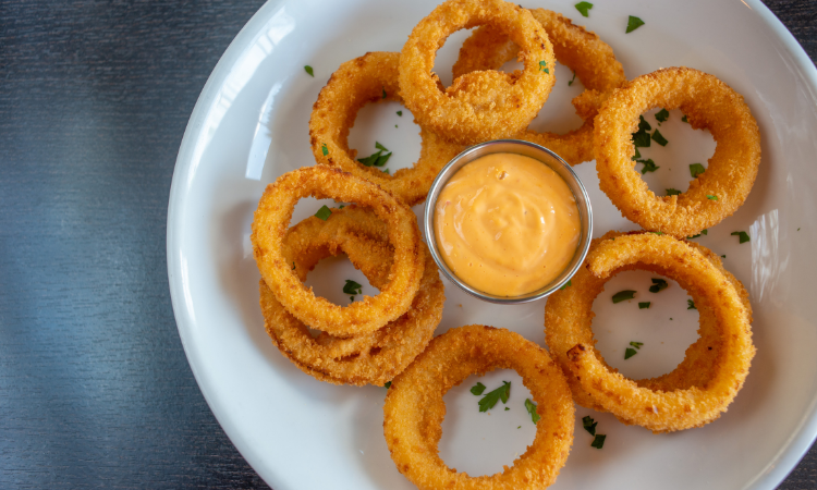 Order Onion Rings food online from Santucci Square Pizza store, Hatfield on bringmethat.com