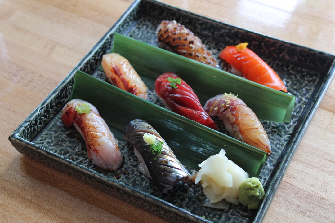 Order Chef's Selection Nigiri (7) food online from Kanau Sushi store, Houston on bringmethat.com