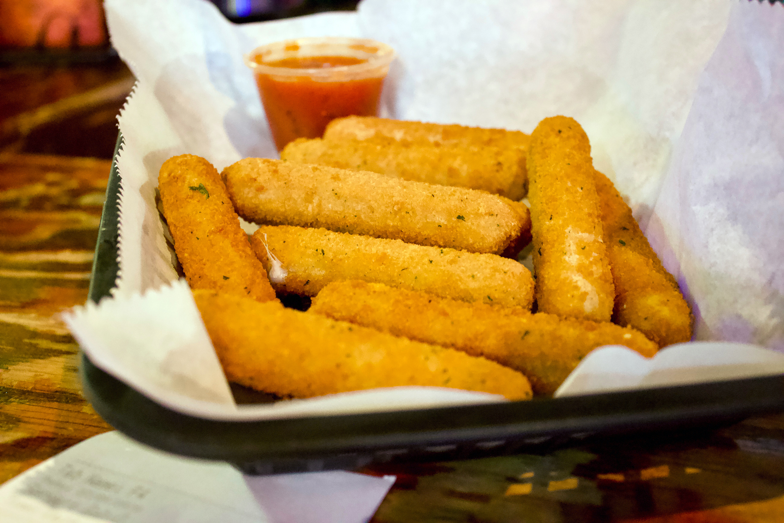 Order Mozzarella Sticks Basket food online from Toons Bar & Grill store, Chicago on bringmethat.com