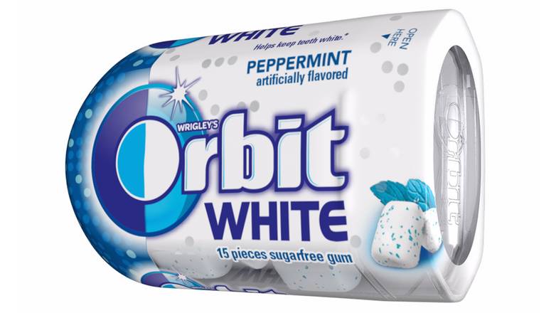 Order Wrigley Launches Orbit White food online from Trumbull Mobil store, Trumbull on bringmethat.com