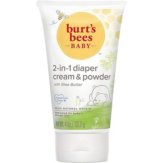 Order Burt's Bees® Baby Bee® Cream to Powder 2-in-1 4 oz. Diaper Cream and Baby Powder food online from Buybuy Baby store, Christiana on bringmethat.com