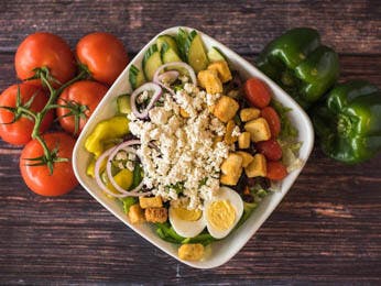 Order Greek Salad - Salad food online from Pats Pizzeria store, Lindenwold on bringmethat.com