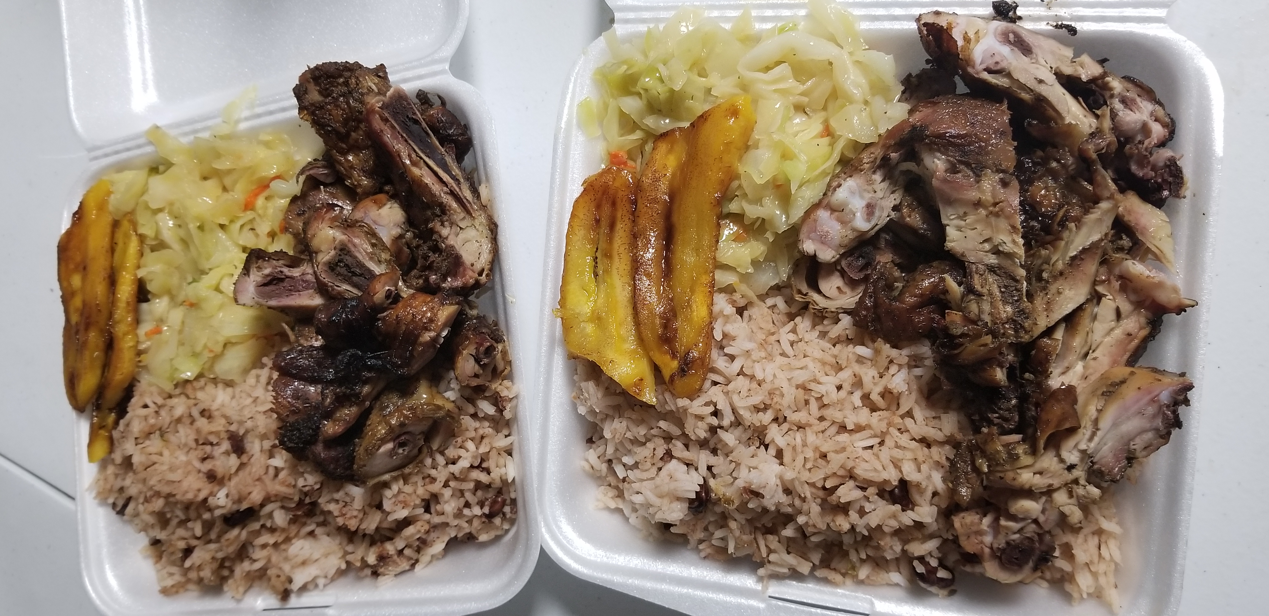 Order Jerk Chicken food online from Huzzys Jamaican Restaurant store, Houston on bringmethat.com