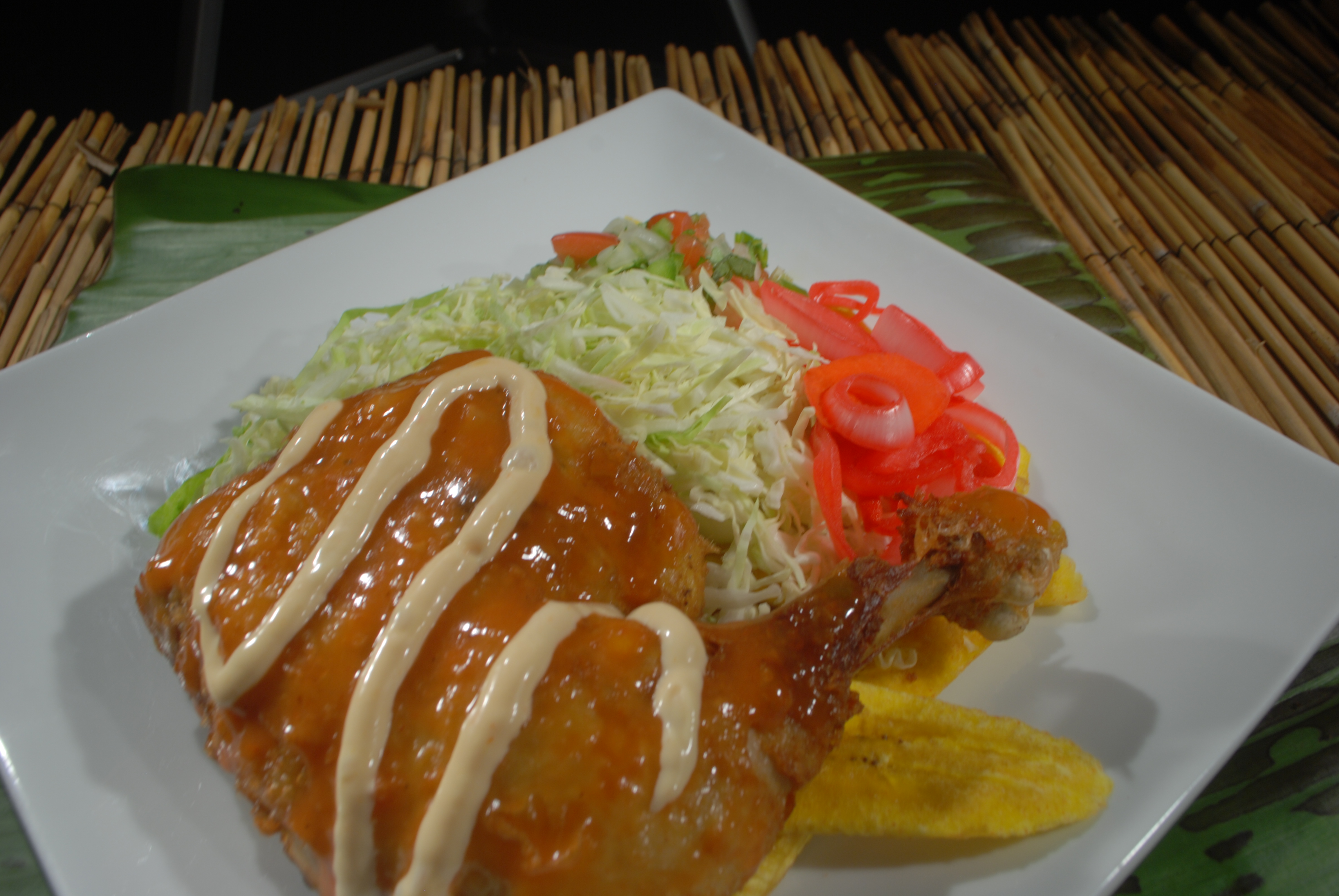 Order Pollo Mesapa food online from Honduran Kitchen store, Mobile on bringmethat.com
