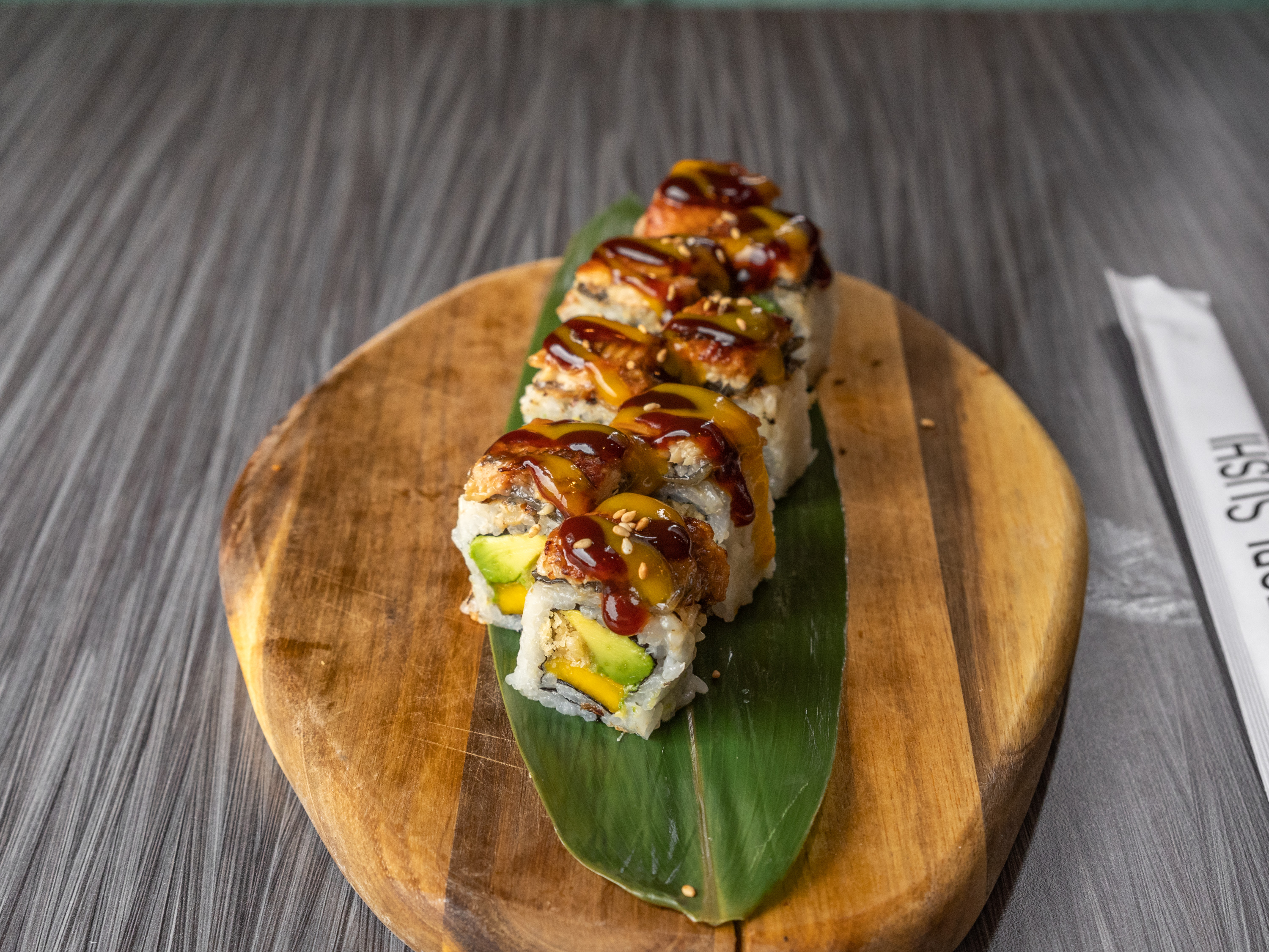 Order Wooden Bridge Roll food online from Ootori Sushi store, Rochester on bringmethat.com