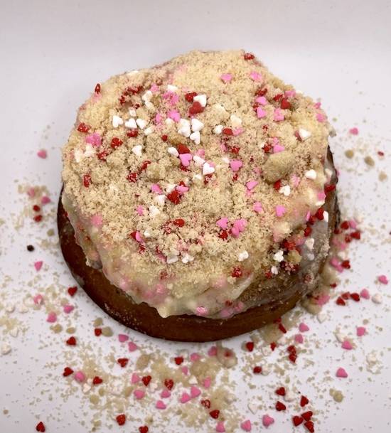 Order Valentine's Day Funfetti Cinnamon Roll food online from Union Square Donuts store, Brookline on bringmethat.com
