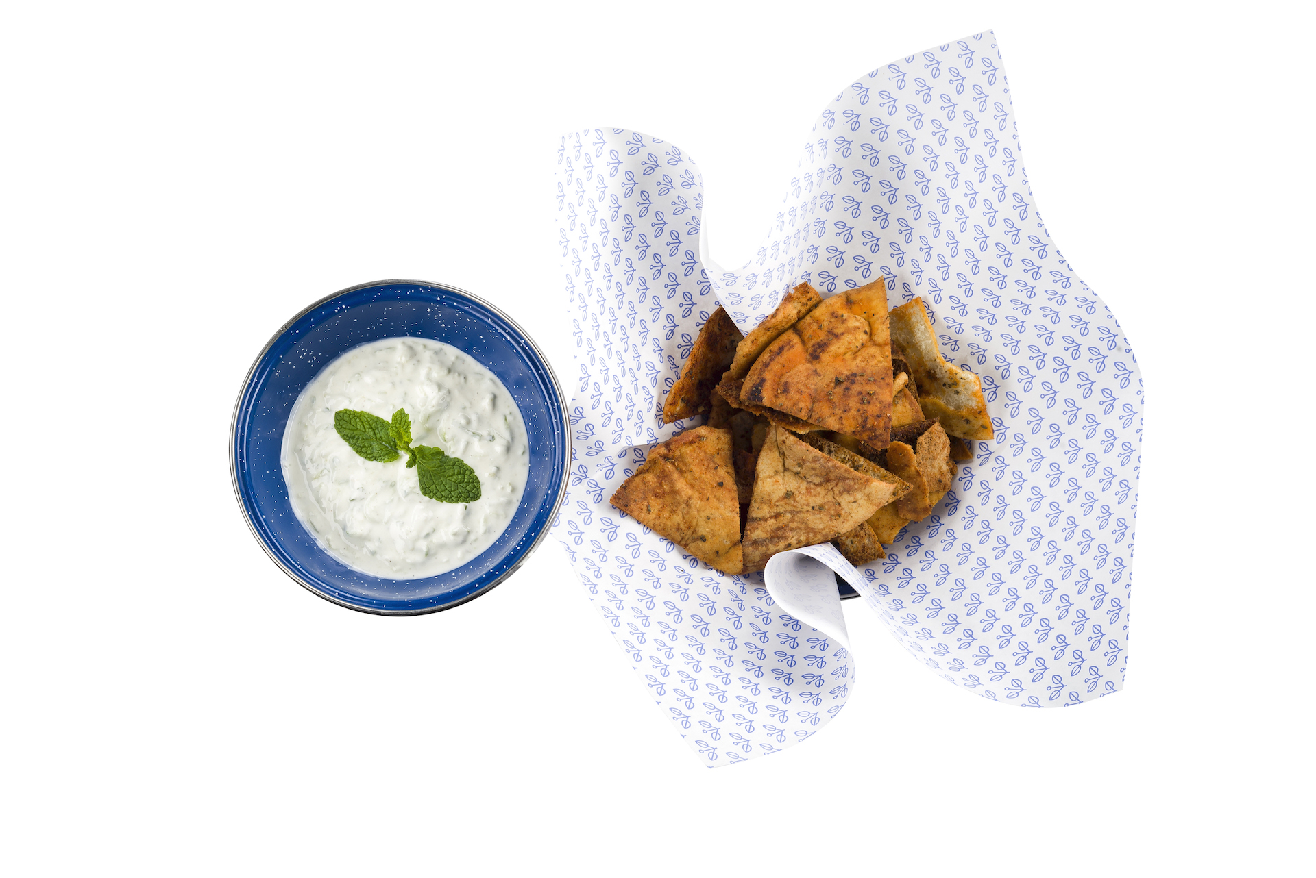 Order Pita Chips and Tzatziki food online from Kali Greek Kitchen store, Palo Alto on bringmethat.com