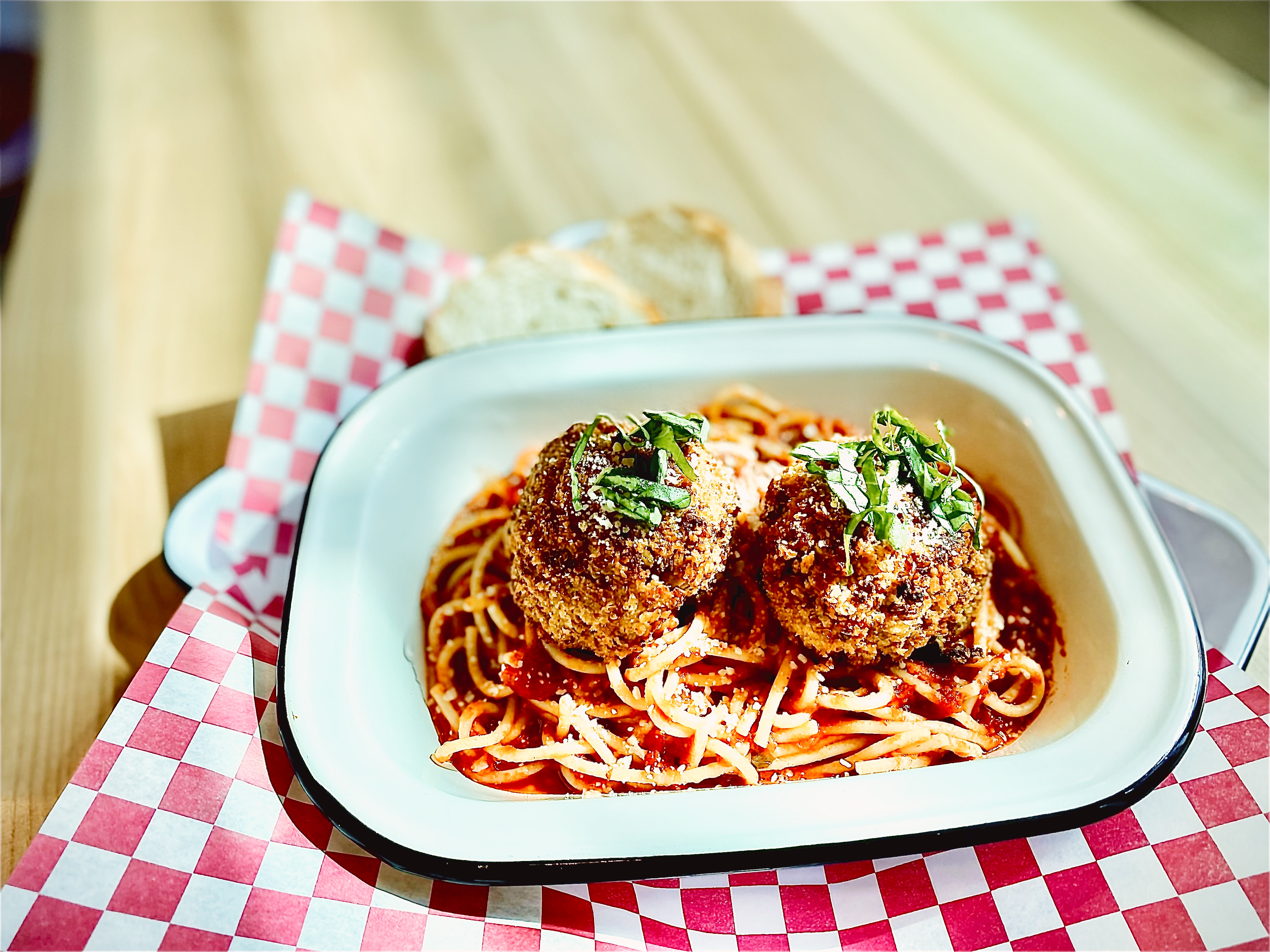 Order Spaghetti ＆ Quinoa Meatballs food online from Esposto's Delicatezza store, San Francisco on bringmethat.com