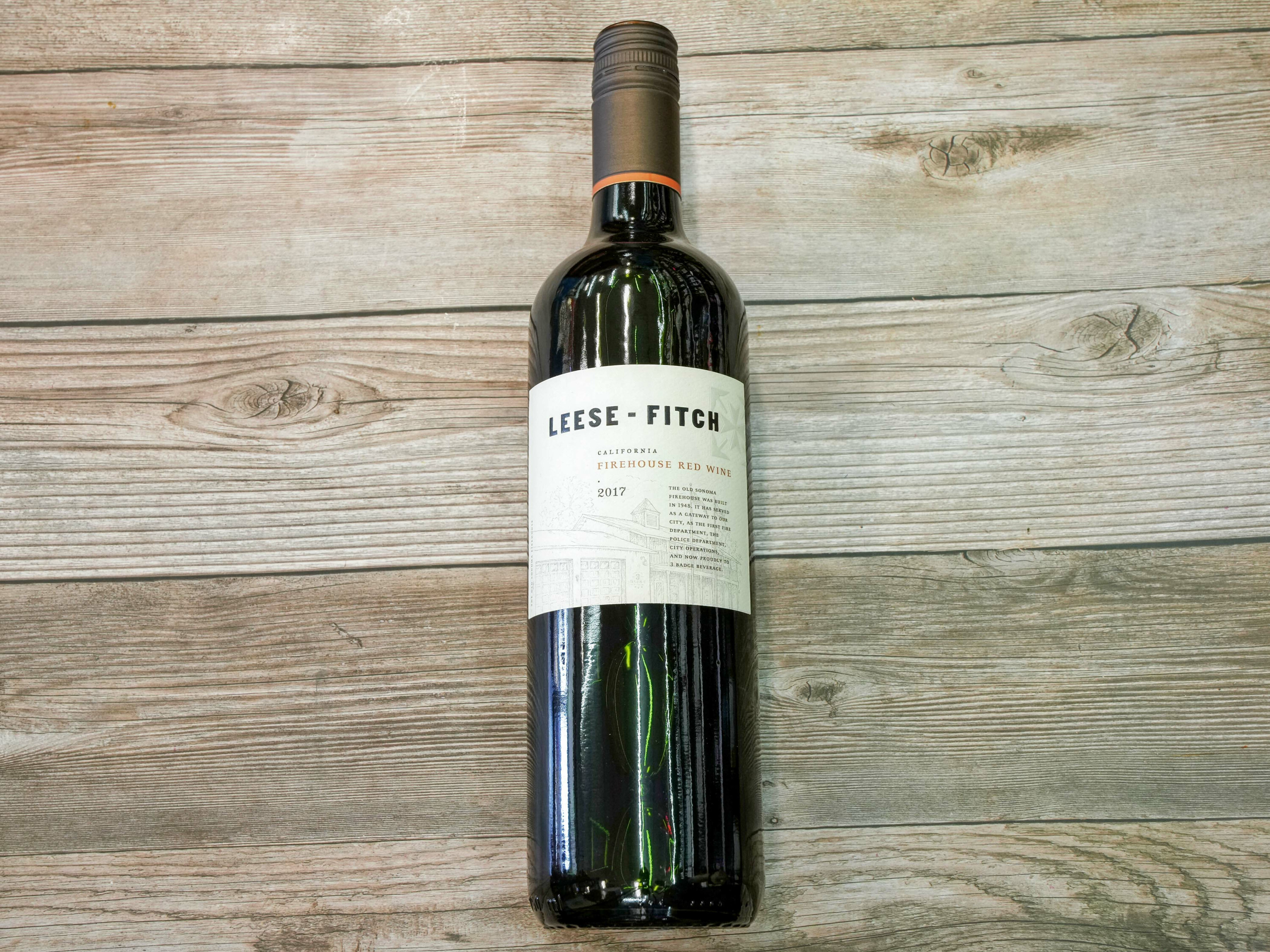 Order Leese Fitch Red Wine, 750 ml food online from Holiday Liquor Market store, Los Angeles on bringmethat.com