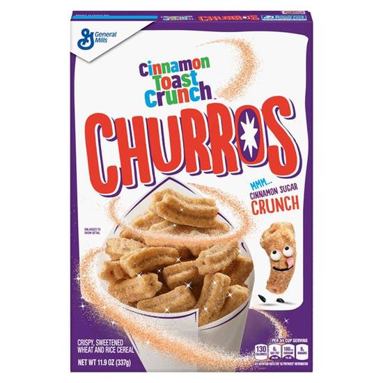 Order General Mills Cinnamon Toast Crunch Churros Cereal 11.9oz food online from Everyday Needs by Gopuff store, Lansdowne on bringmethat.com