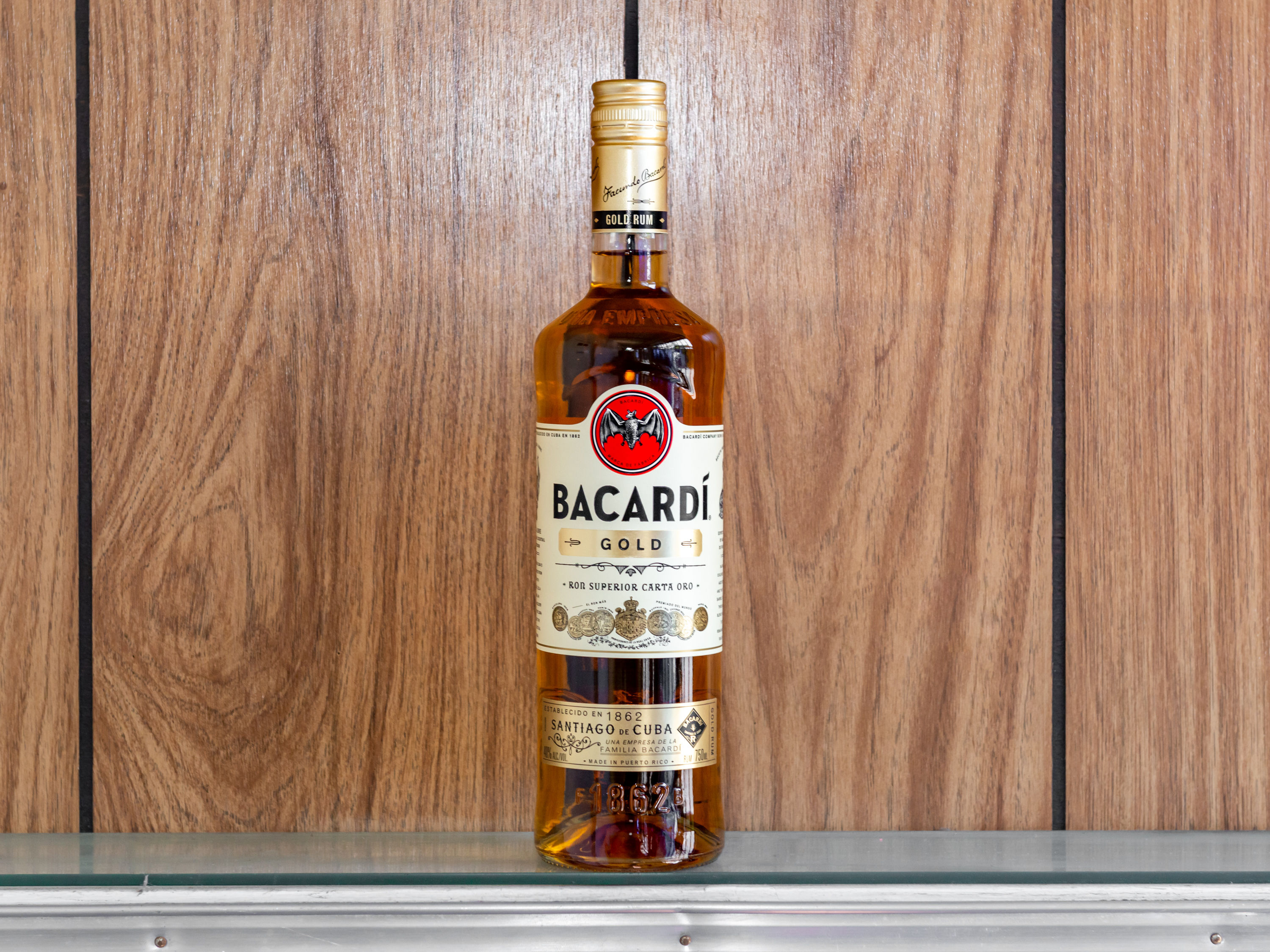 Order Bacardi Gold, 750mL Rum food online from Sandpiper Liquors store, Summerland on bringmethat.com