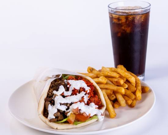 Order Mix Gyro Combo food online from New York Chicken & Gyro store, Los Angeles on bringmethat.com