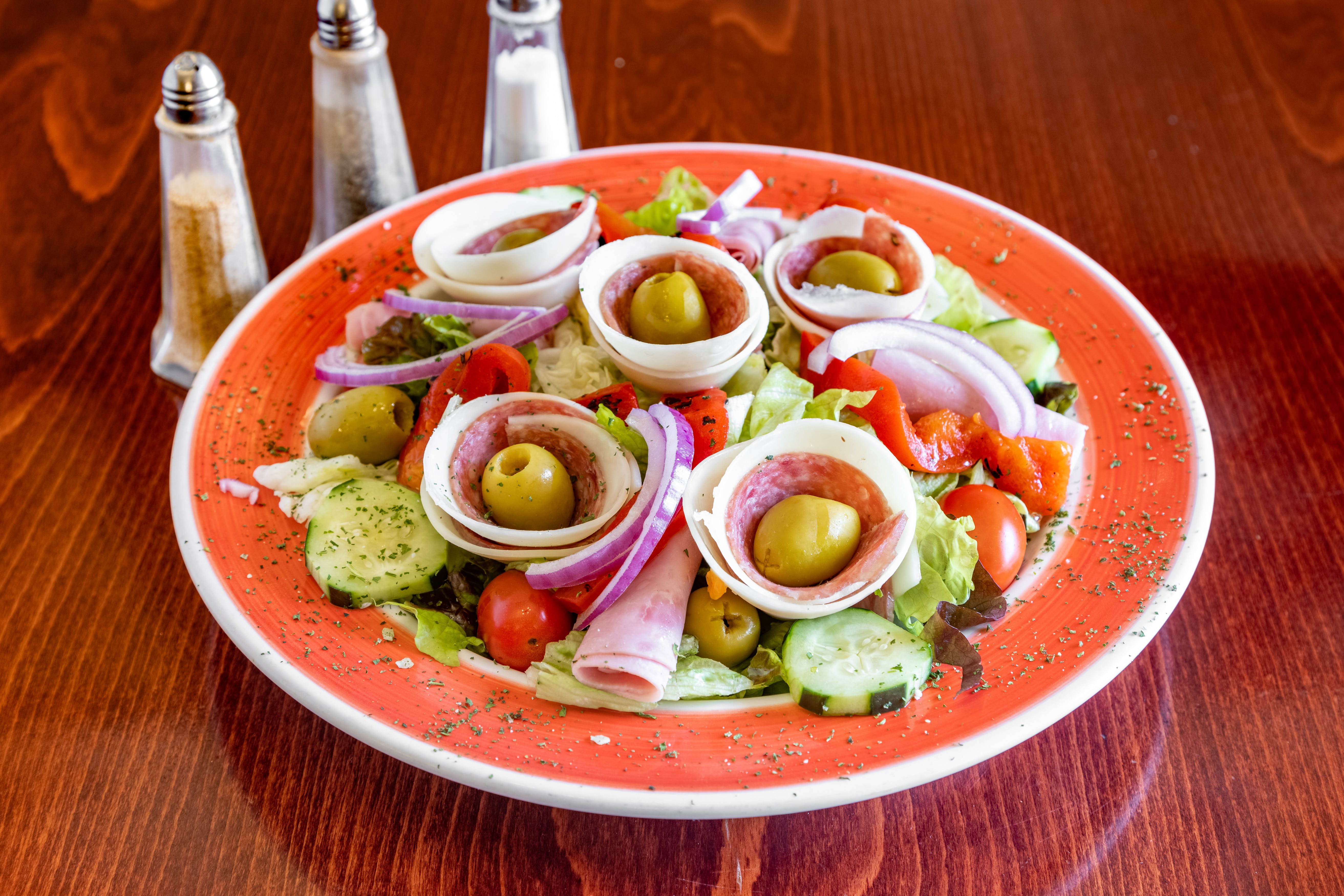 Order Antipasto Salad - Small food online from Casa Mia store, Sparta Township on bringmethat.com