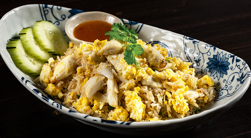 Order R1. Crab Fried Rice food online from Noodies thai kitchen store, New York on bringmethat.com