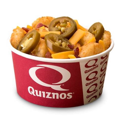 Order Loaded Bacon Jalapeno Cheddar Tater Tots food online from Quiznos Sandwich Restaurants store, Brighton on bringmethat.com
