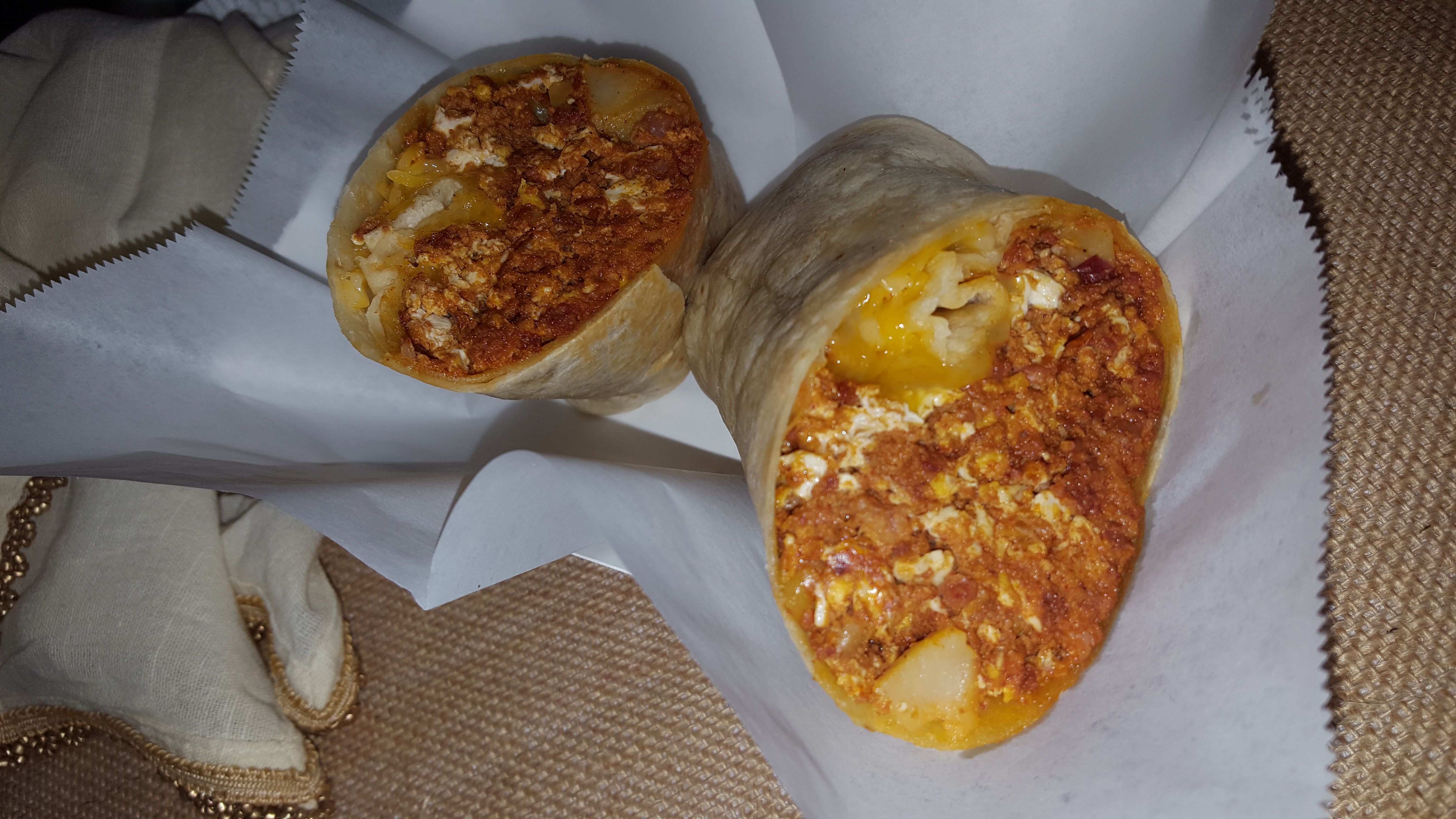 Order Chorizo Burrito food online from Corner Deli store, Phoenix on bringmethat.com