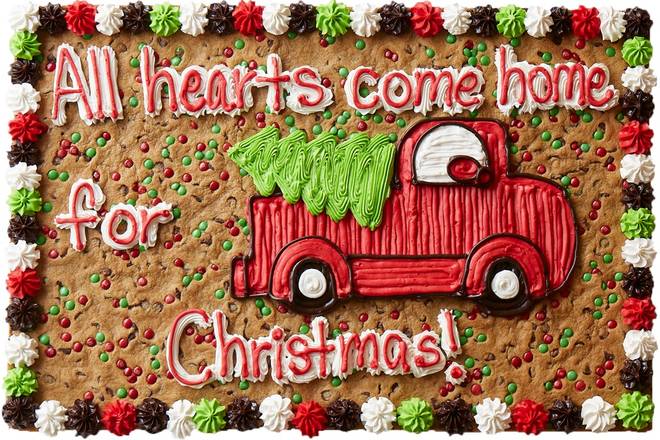 Order Christmas Tree Truck Cake - HW2838P food online from Great American Cookies store, Hurst on bringmethat.com