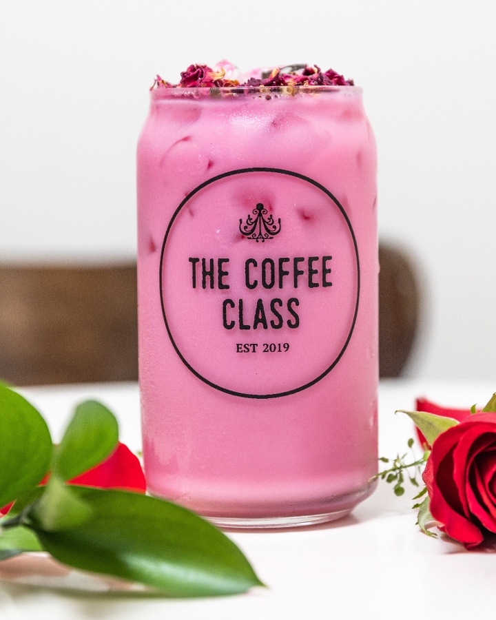 Order The Pink Rose (Iced) # food online from The Coffee Class store, Las Vegas on bringmethat.com
